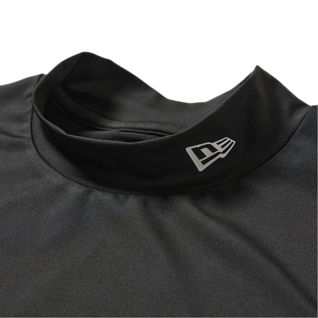ニューエラ メンズ 長袖 ミッドネックTシャツ ブラック