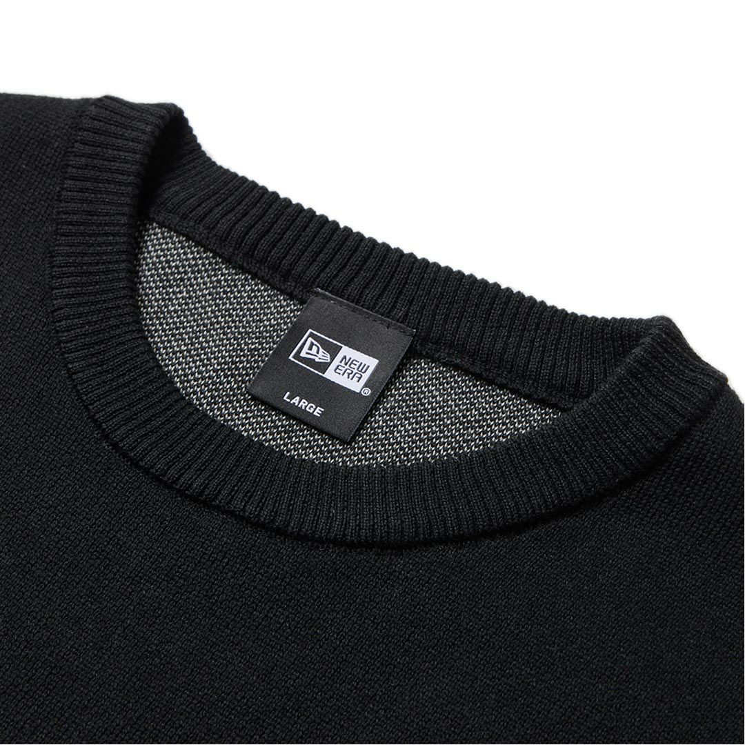 ニューエラ NEW ERA メンズ メンズ [ゴルフ]  ニットセーター フラッグロゴ ブラック ERMA5GT 詳細3