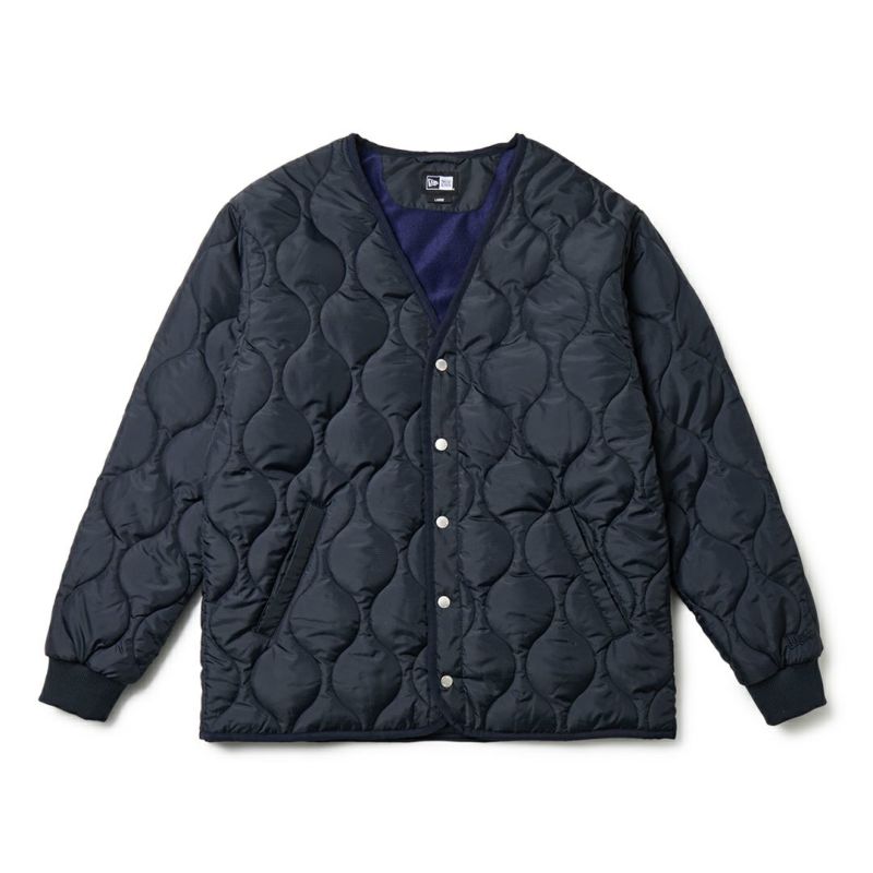 ニューエラ NEW ERA メンズ メンズ [ゴルフ]  インサレーティッド キルティング ジャケット ネイビー ERMA5GZ 詳細1