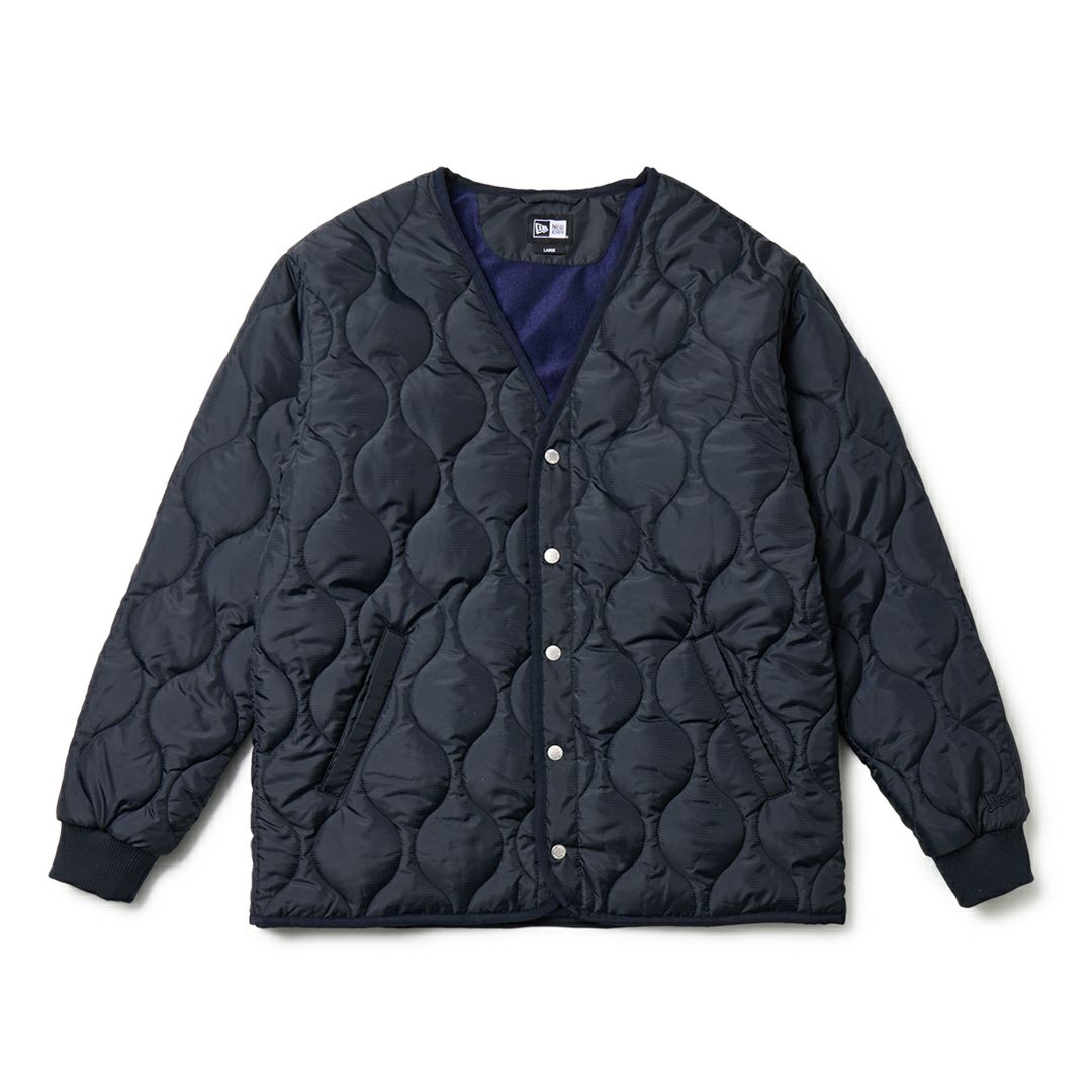 ニューエラ メンズ キルティング ジャケット ネイビー