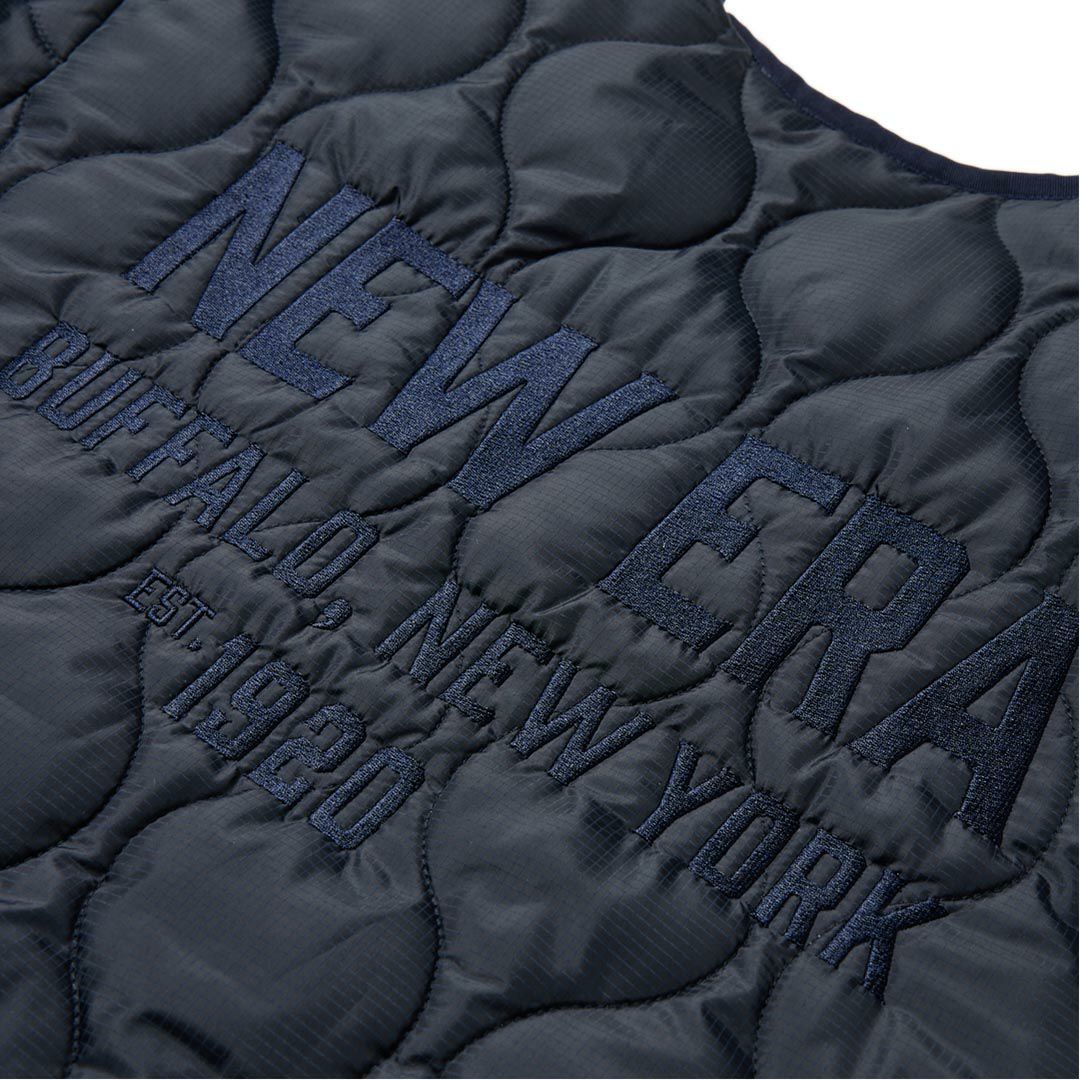 ニューエラ メンズ キルティング ジャケット ネイビー