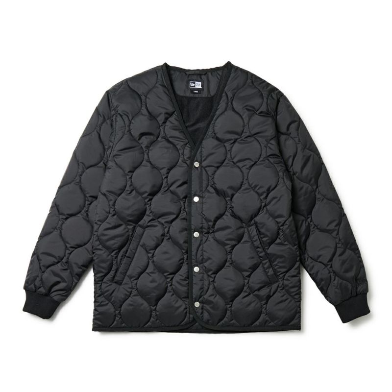 ニューエラ NEW ERA メンズ メンズ [ゴルフ]  インサレーティッド キルティング ジャケット ブラック ERMA5H2 詳細1