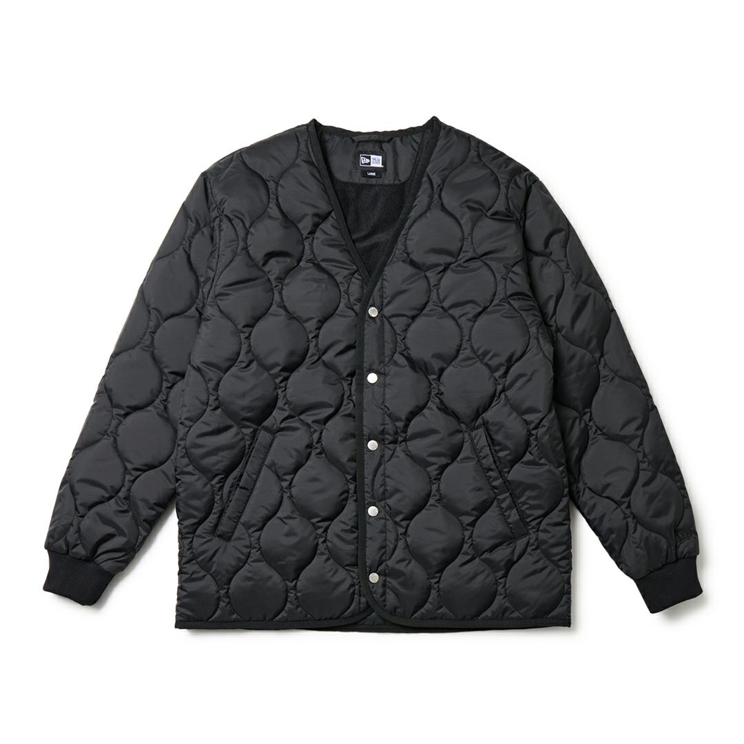 ニューエラ NEW ERA メンズ メンズ [ゴルフ]  インサレーティッド キルティング ジャケット ブラック ERMA5H2 詳細1