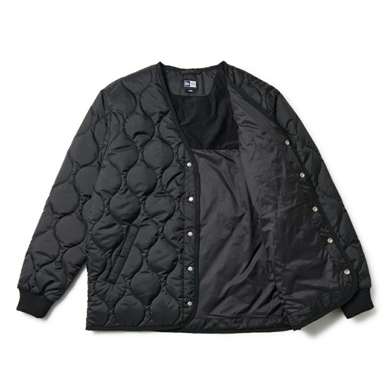 ニューエラ NEW ERA メンズ メンズ [ゴルフ]  インサレーティッド キルティング ジャケット ブラック ERMA5H2 詳細2