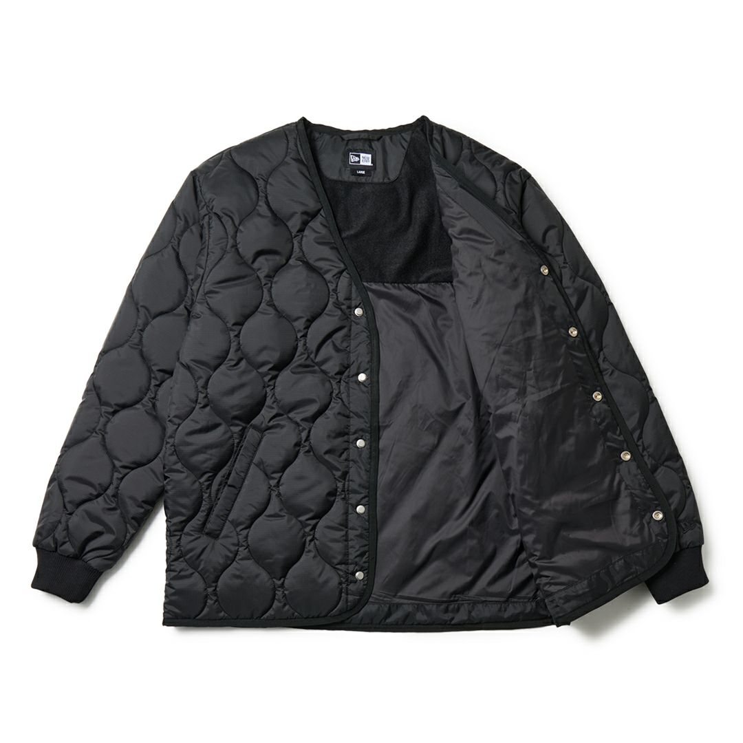 ニューエラ NEW ERA メンズ メンズ [ゴルフ]  インサレーティッド キルティング ジャケット ブラック ERMA5H2 詳細2