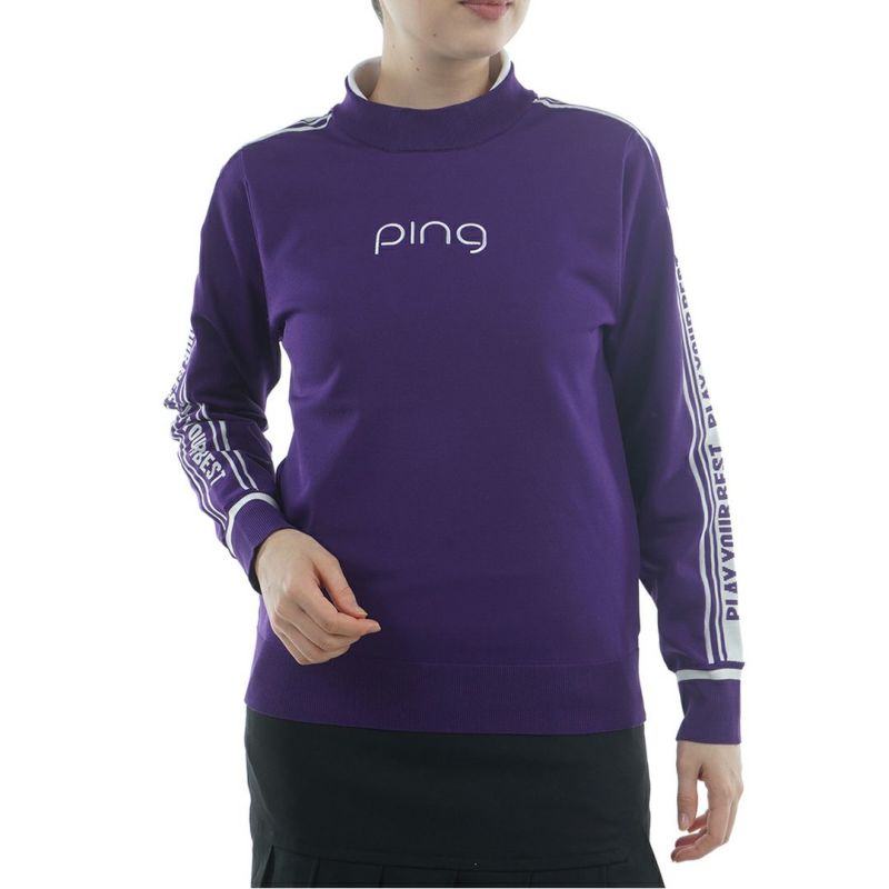 ピン アパレル PING APPAREL レディース 【PING APPAREL】ロゴジャカードハイネックニット ＜LADIES LINE＞ (LADIES) PILA55G 詳細1