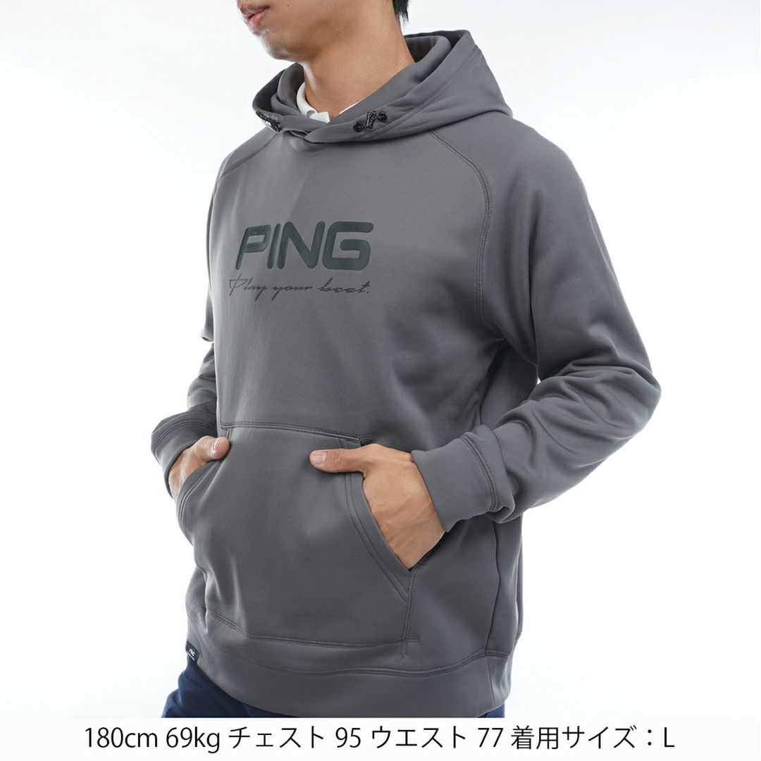 PINGAPPAREL メンズ パーカー グレー
