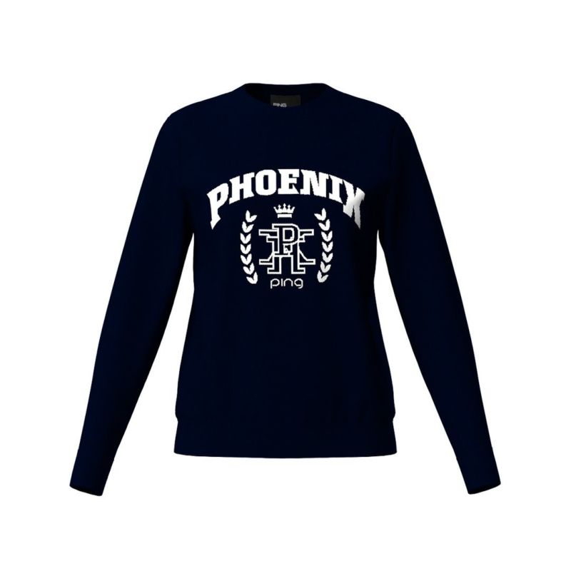 ピン アパレル PING APPAREL レディース 【PING APPAREL】デニムライクニット/カノコ レイヤードツインニット ＜LADIES LINE＞ (LADIES) PILA55A 詳細3