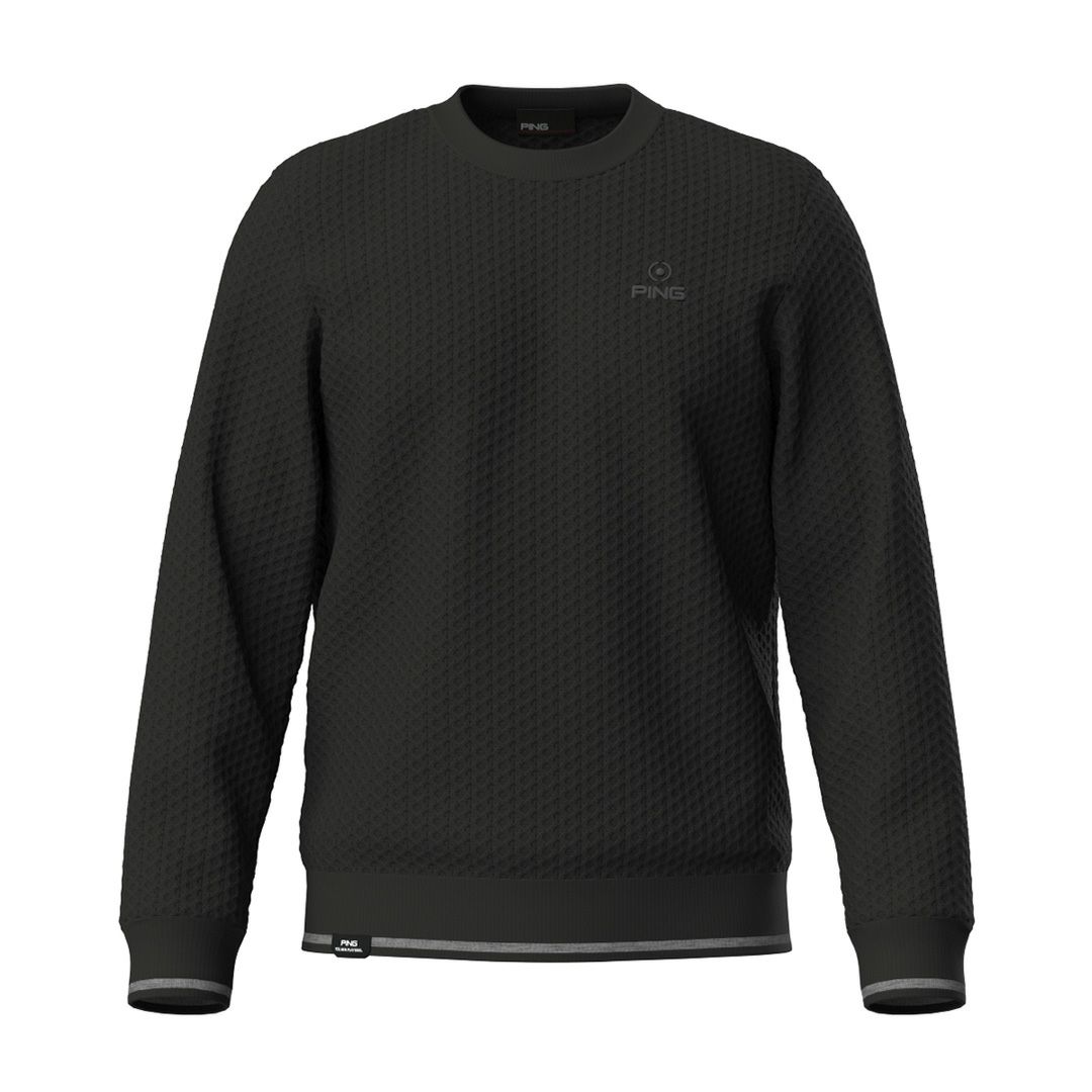 ピン アパレル PING APPAREL メンズ 【PING APPAREL】ハチノス編みクルーネックニットプルオーバー ＜PERFORMANCE＞ (MENS) PIMA573 詳細1