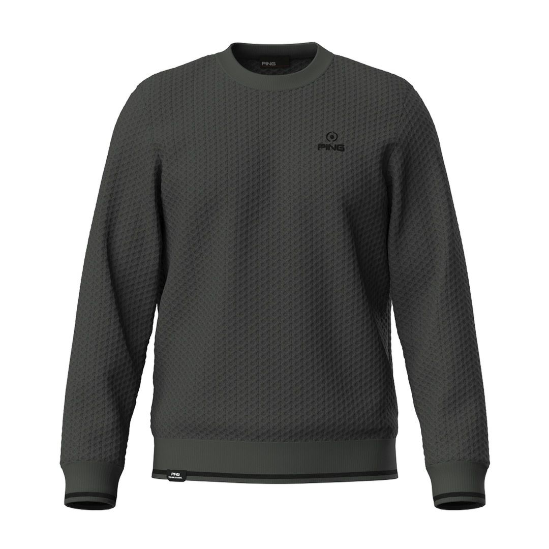 ピン アパレル PING APPAREL メンズ 【PING APPAREL】ハチノス編みクルーネックニットプルオーバー ＜PERFORMANCE＞ (MENS) PIMA573 詳細2