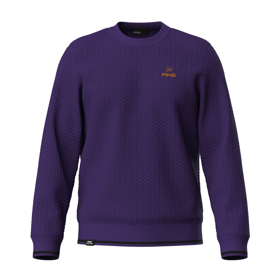 ピン アパレル PING APPAREL メンズ 【PING APPAREL】ハチノス編みクルーネックニットプルオーバー ＜PERFORMANCE＞ (MENS) PIMA573 詳細3