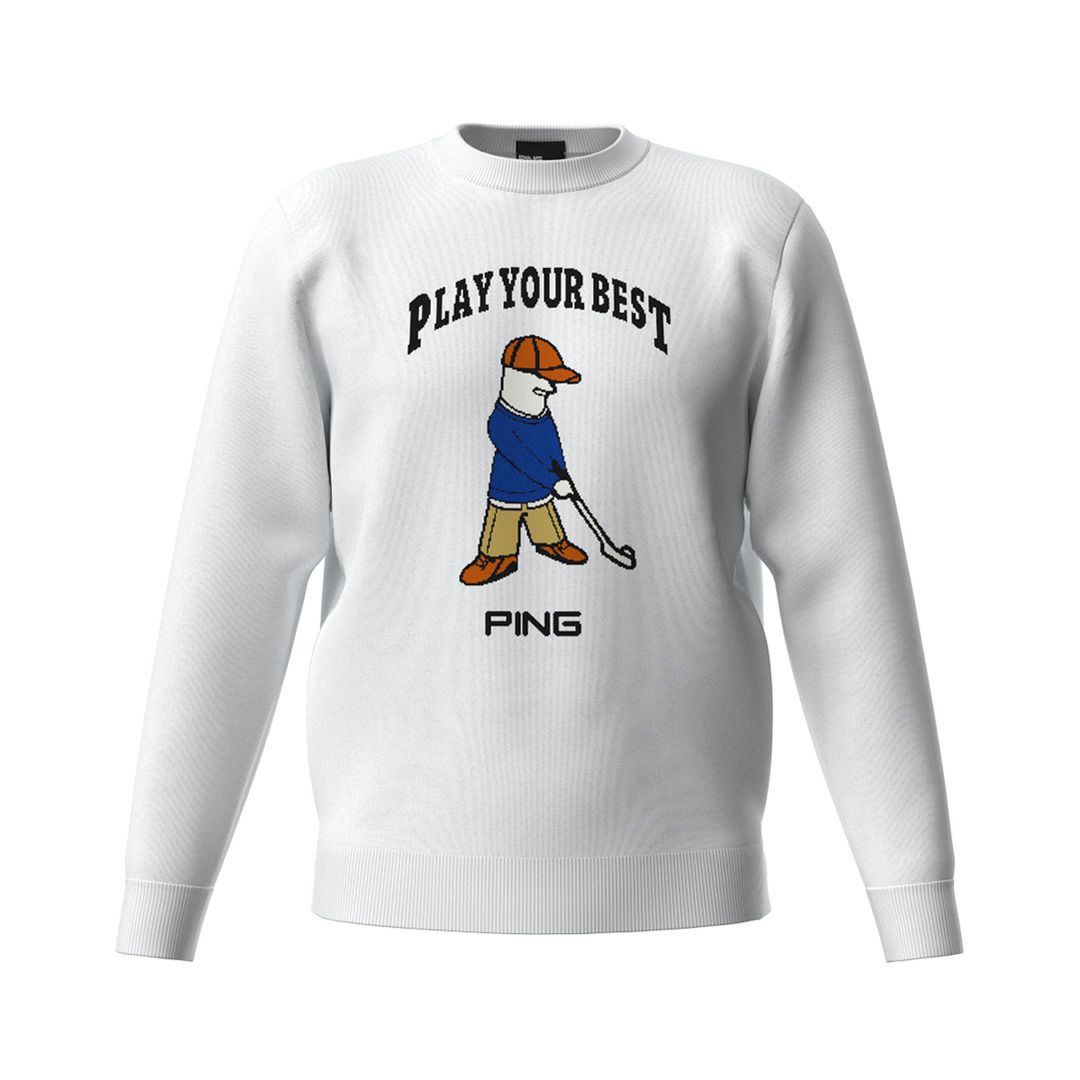 30％OFF】[ピンアパレル]【PING APPAREL】Mr.PINGジャカードクルー