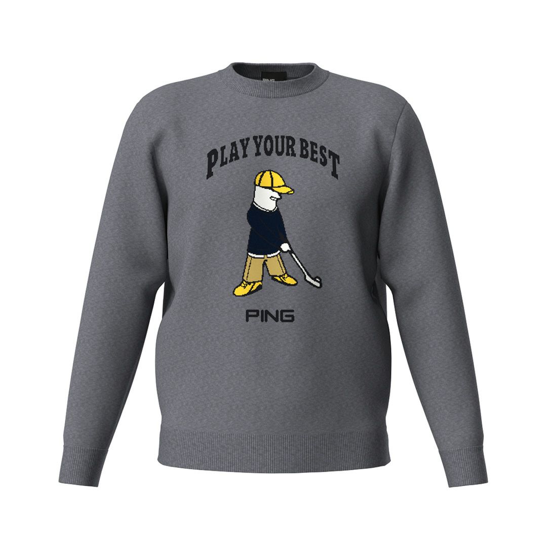 30％OFF】[ピンアパレル]【PING APPAREL】Mr.PINGジャカードクルー