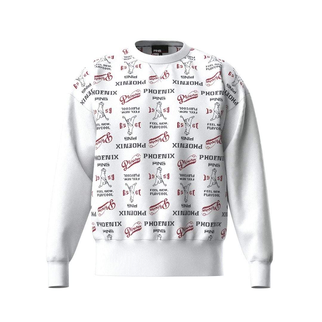 ピン アパレル PING APPAREL メンズ 【PING APPAREL】ジャカードクルーネックニットプルオーバー ＜NATIVE＞ (MENS) PIMA56W 詳細1