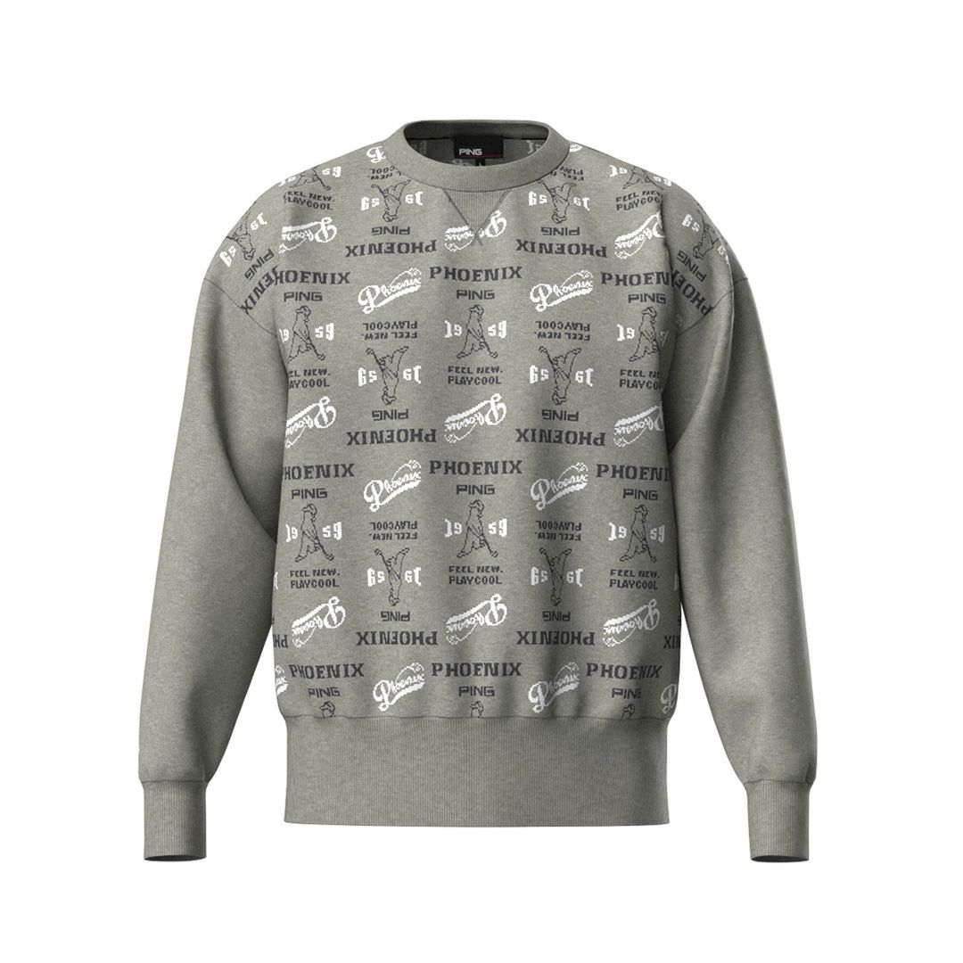 ピン アパレル PING APPAREL メンズ 【PING APPAREL】ジャカードクルーネックニットプルオーバー ＜NATIVE＞ (MENS) PIMA56W 詳細2