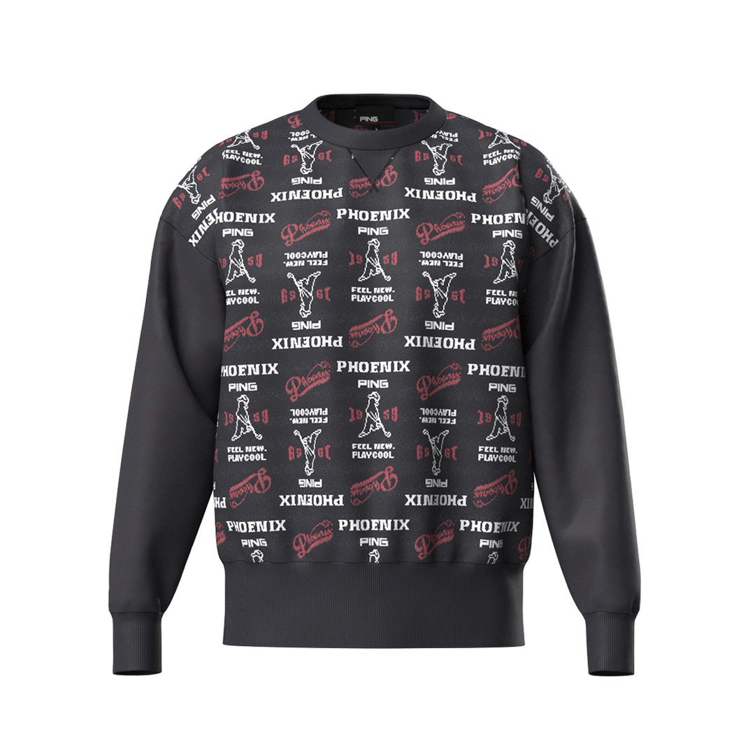 ピン アパレル PING APPAREL メンズ 【PING APPAREL】ジャカードクルーネックニットプルオーバー ＜NATIVE＞ (MENS) PIMA56W 詳細3