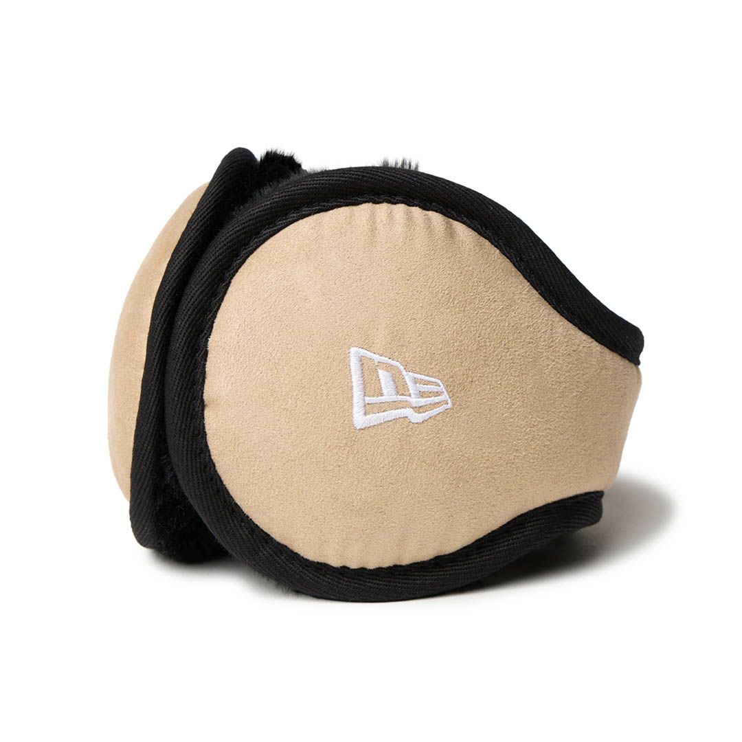 ニューエラ NEW ERA メンズ イヤーマフ シンセティックスウェード フリース ベージュ ERMG5CZF 詳細1