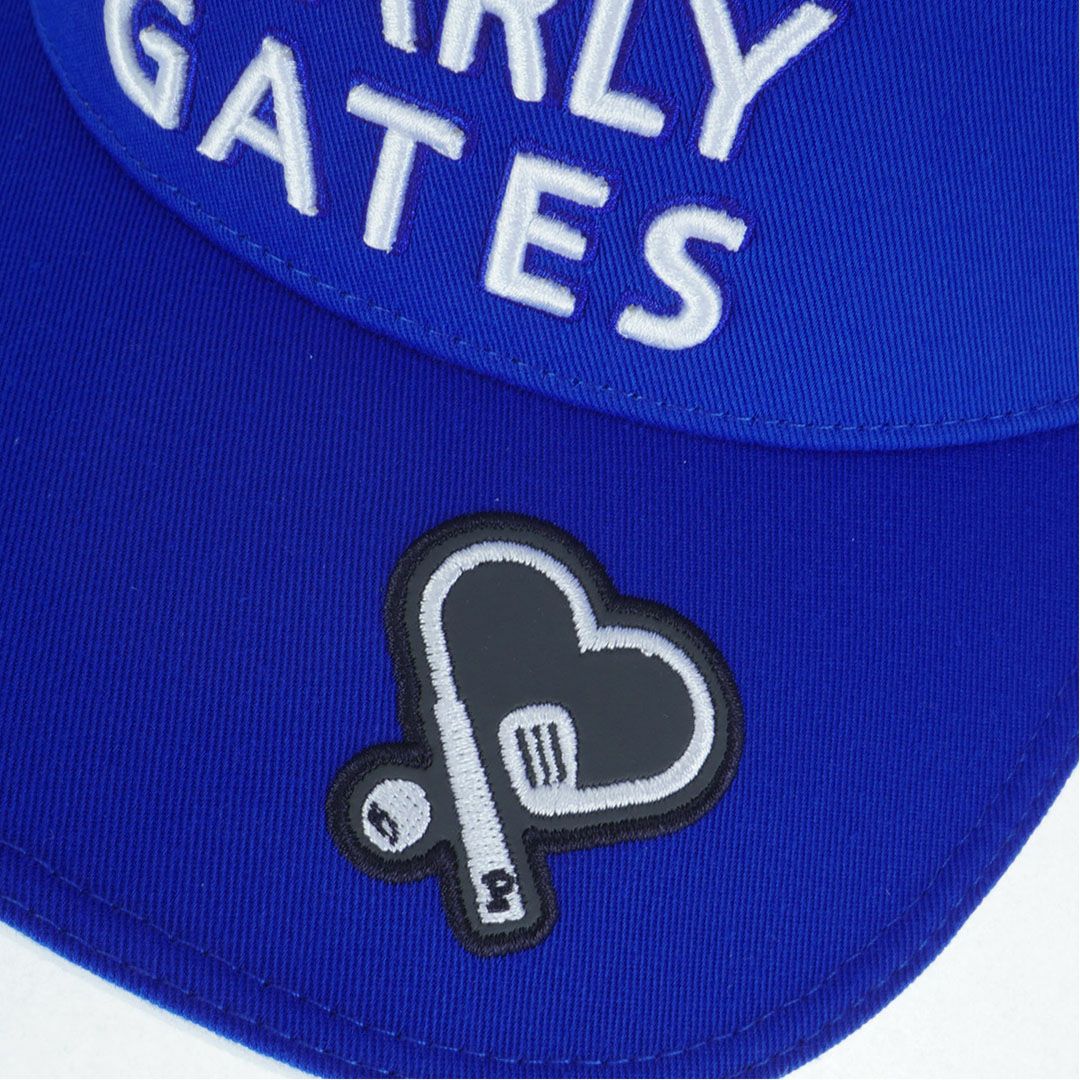 パーリーゲイツ PEARLY GATES メンズ レディース ユニセックス 2段ロゴリサイクルツイルBASICバイザー PAMG5CFF ブルー