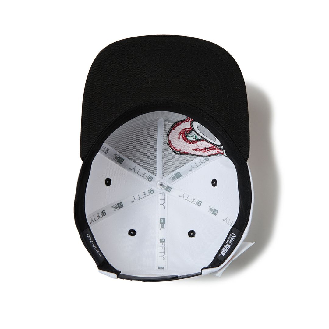 ニューエラ NEW ERA メンズ メンズ [ゴルフ] 9FIFTY A-Frame TARO OKAMOTO 岡本太郎 にらめっこ ホワイト/ブラック ERMZ544C 詳細6