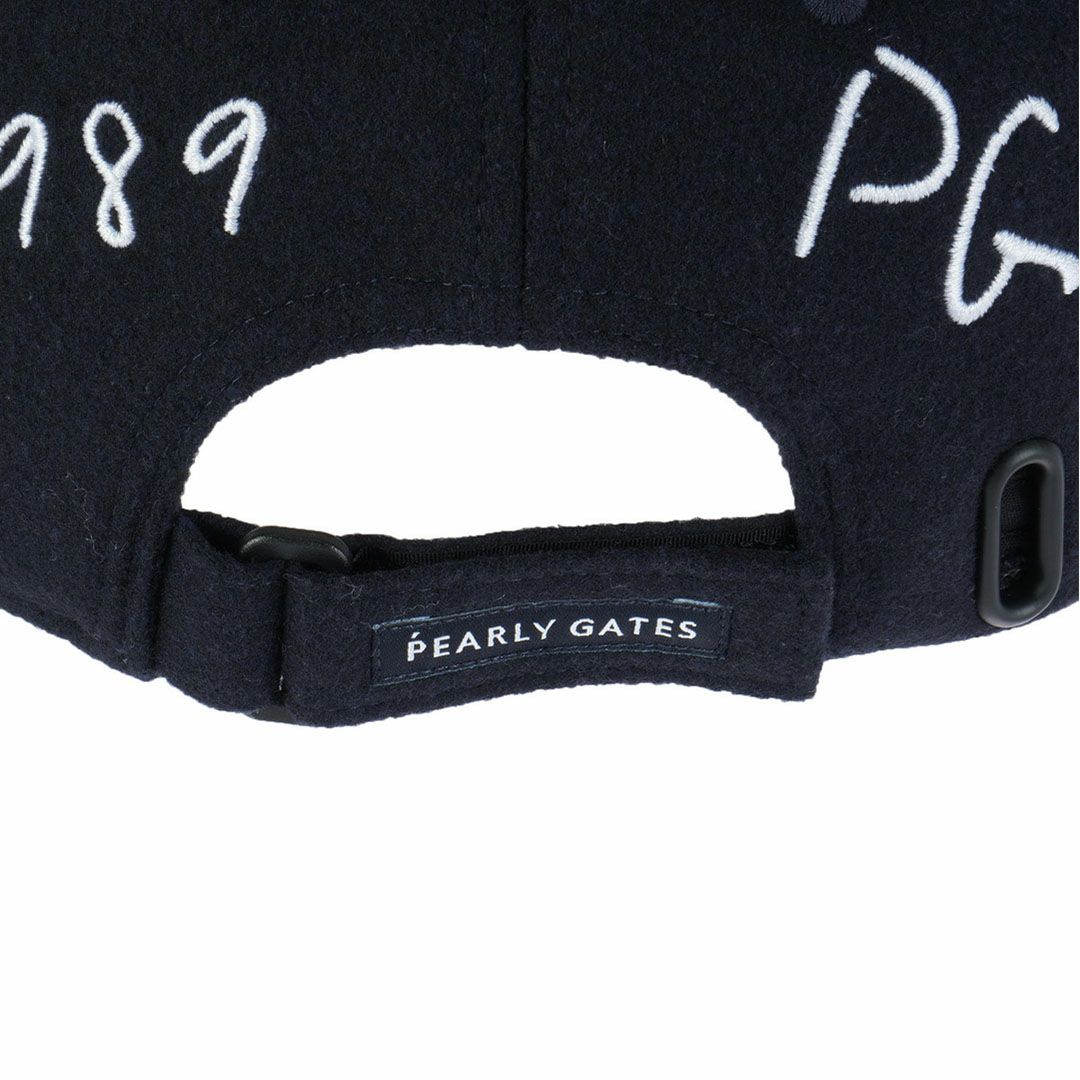 パーリーゲイツ PEARLY GATES ユニセックス メンズ レディース ロゴ刺繍起毛キャップ PAMG5ABF ネイビー