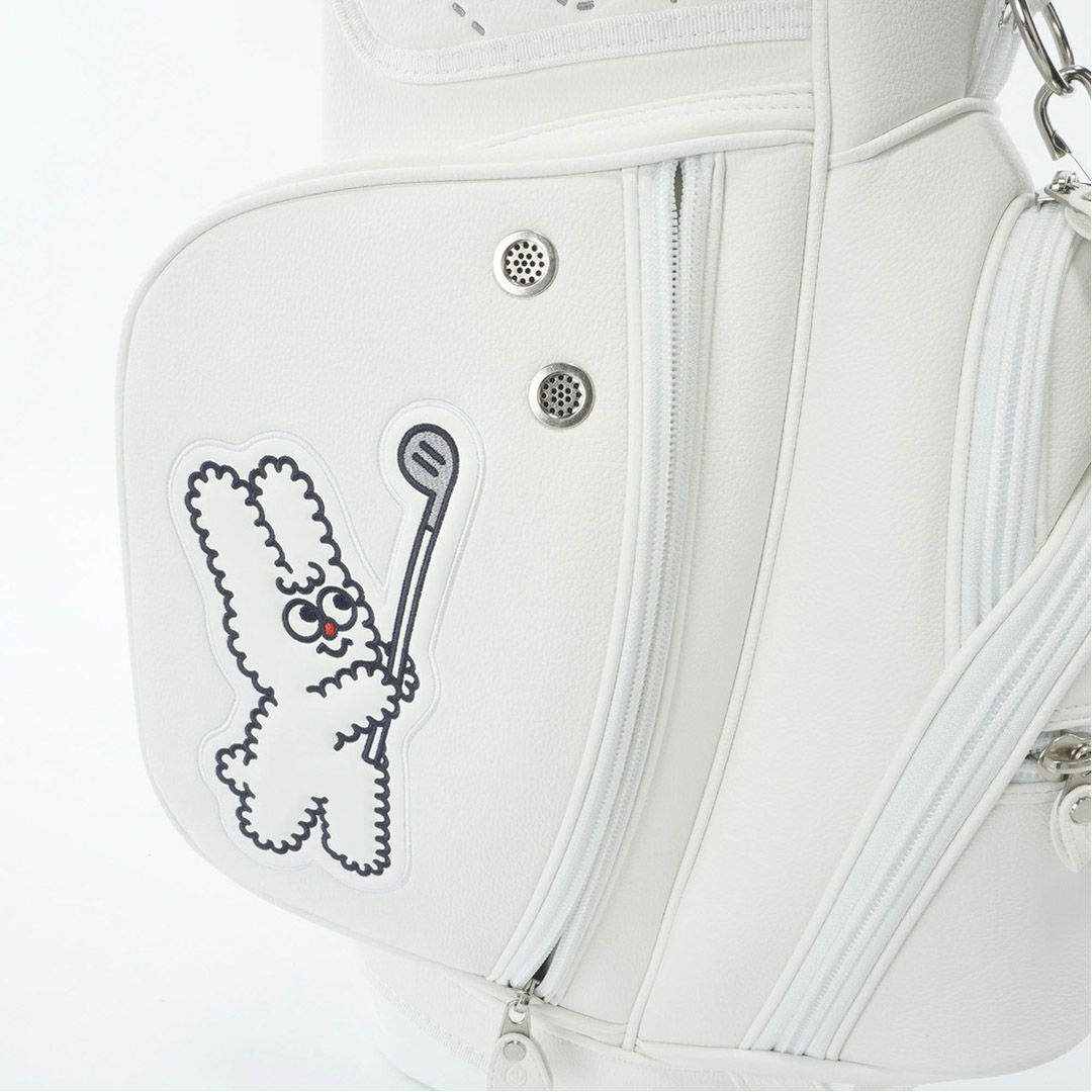 パーリーゲイツ PEARLY GATES ロゴワッペンスタンド式キャディバッグ PAMG5B2F ホワイト