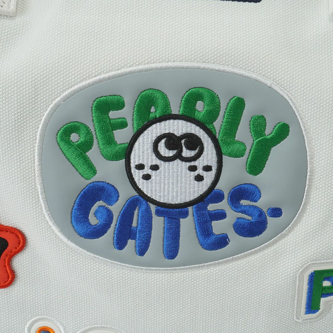 パーリーゲイツ PEARLY GATES ロゴワッペンロッカーバッグ PAMG5B3F ホワイト