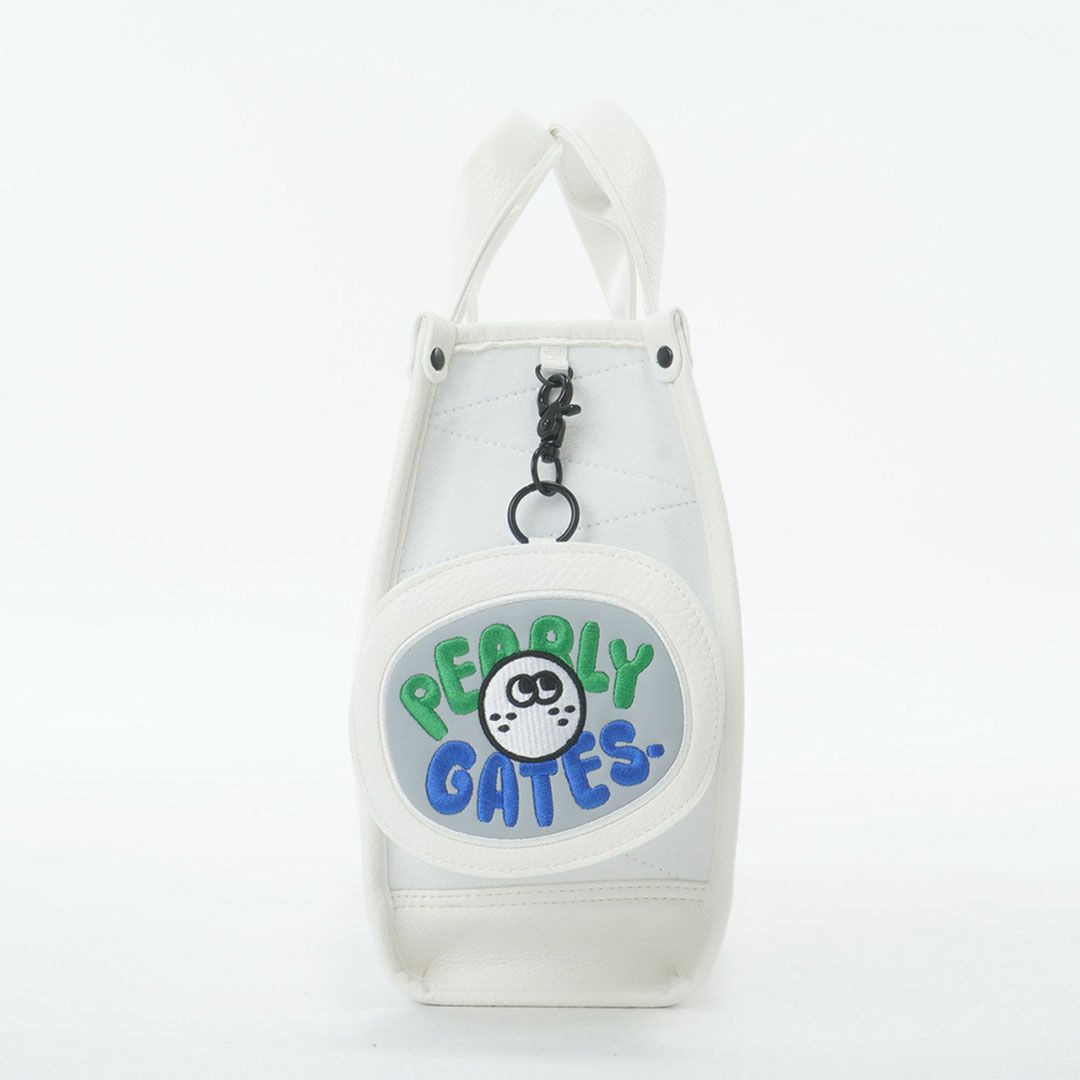 パーリーゲイツ PEARLY GATES ロゴワッペンカートバッグ PAMG5B4F ホワイト