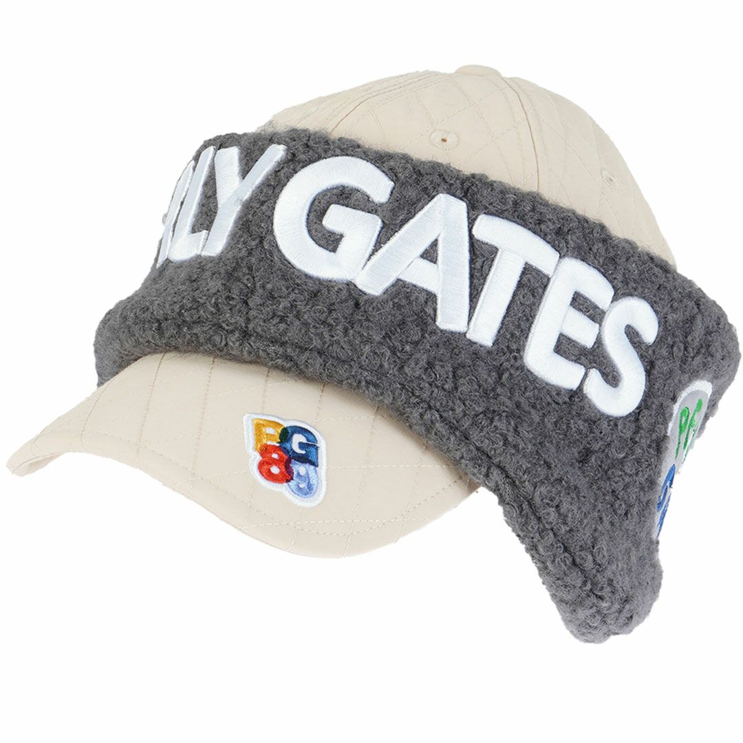 パーリーゲイツ PEARLY GATES メンズ レディース ユニセックス キルティング2WAYキャップ PAMG5C8F ベージュ