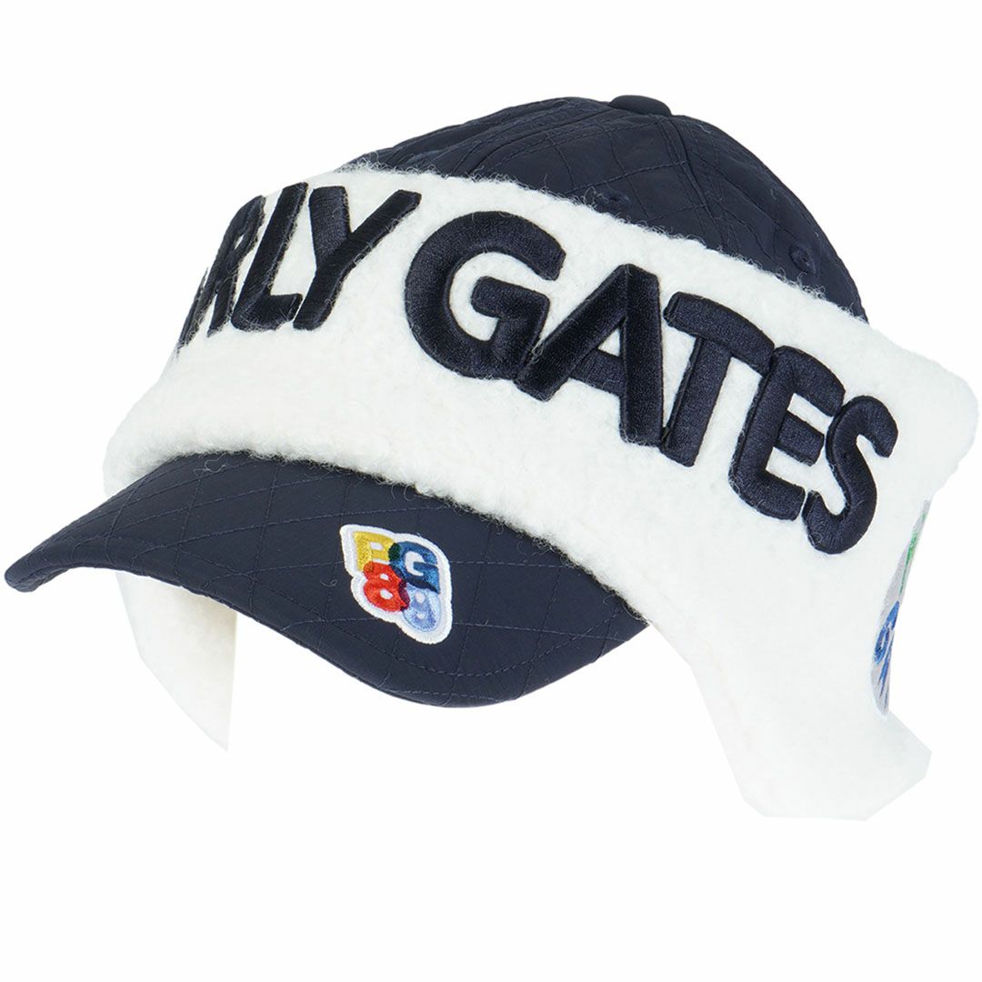 パーリーゲイツ PEARLY GATES メンズ レディース ユニセックス キルティング2WAYキャップ PAMG5C8F ネイビー