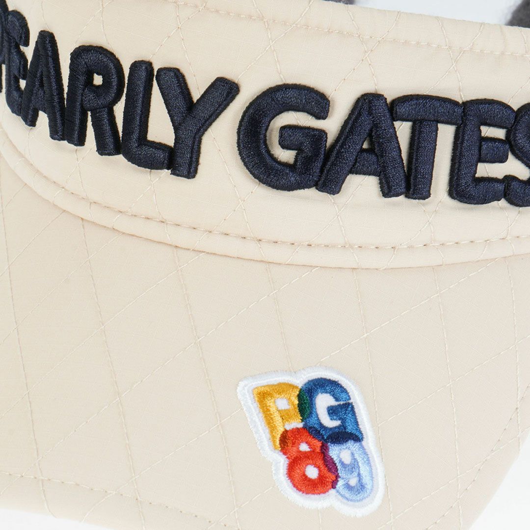 パーリーゲイツ PEARLY GATES メンズ レディース ユニセックス キルティング2WAYバイザー PAMG5C9F ベージュ