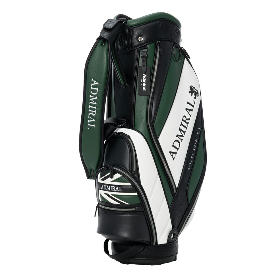Admiral GOLF ユニセックス メンズ レディース キャディバッグ ダークグリーン 詳細1