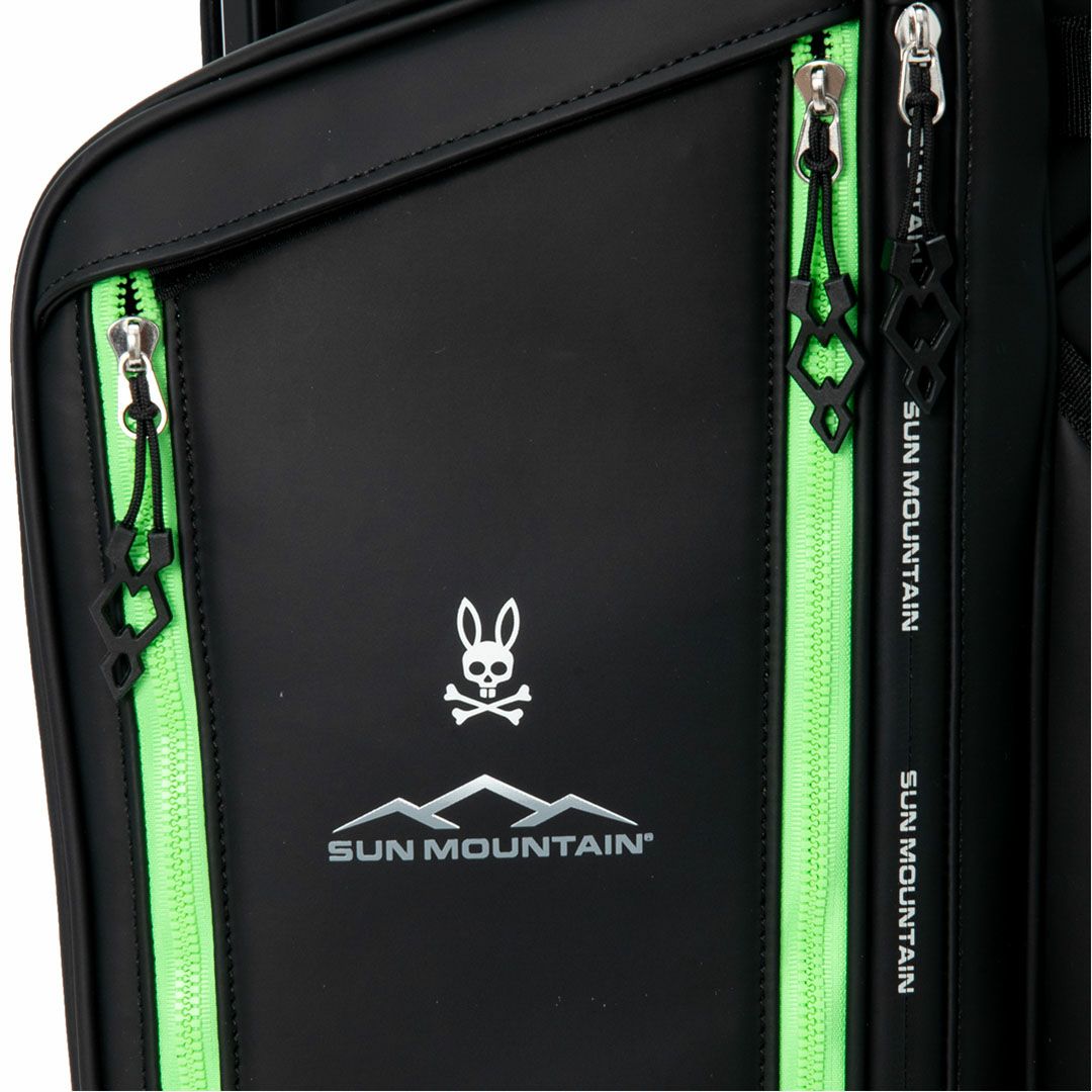 PsychoBunny サンマウンテン コラボ ユニセックス メンズ レディース スタンドキャディバッグ ブラック 詳細13