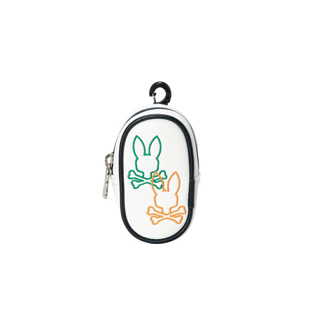 PsychoBunny ユニセックス メンズ レディース ボールポーチ ホワイト