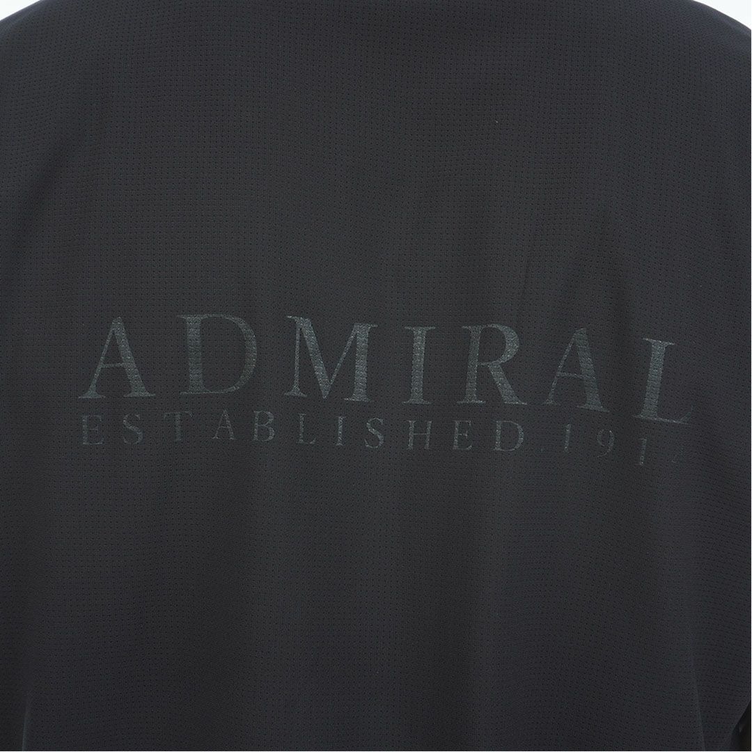AdmiralGOLF アドミラルゴルフ メンズ ゴルフウェア メッシュモックネックシャツ 半袖 ブラック 詳細7