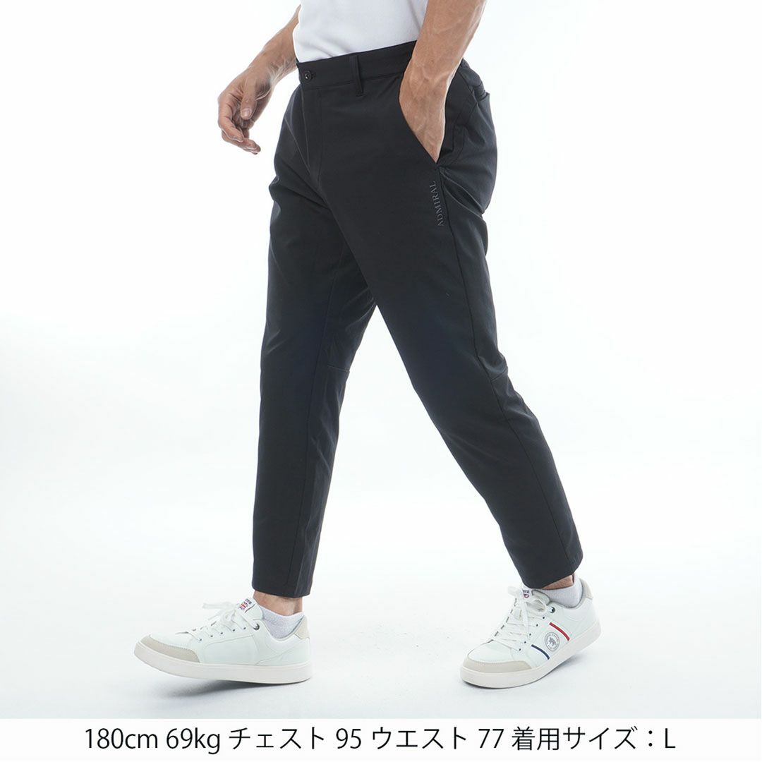 AdmiralGOLF アドミラルゴルフ メンズ ゴルフウェア アンクルパンツ ブラック 詳細2