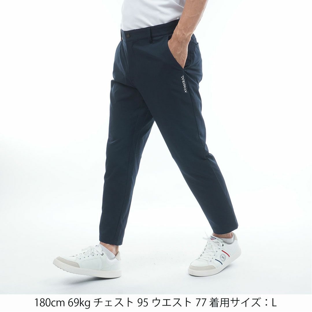 AdmiralGOLF アドミラルゴルフ メンズ ゴルフウェア アンクルパンツ ネイビー 詳細2