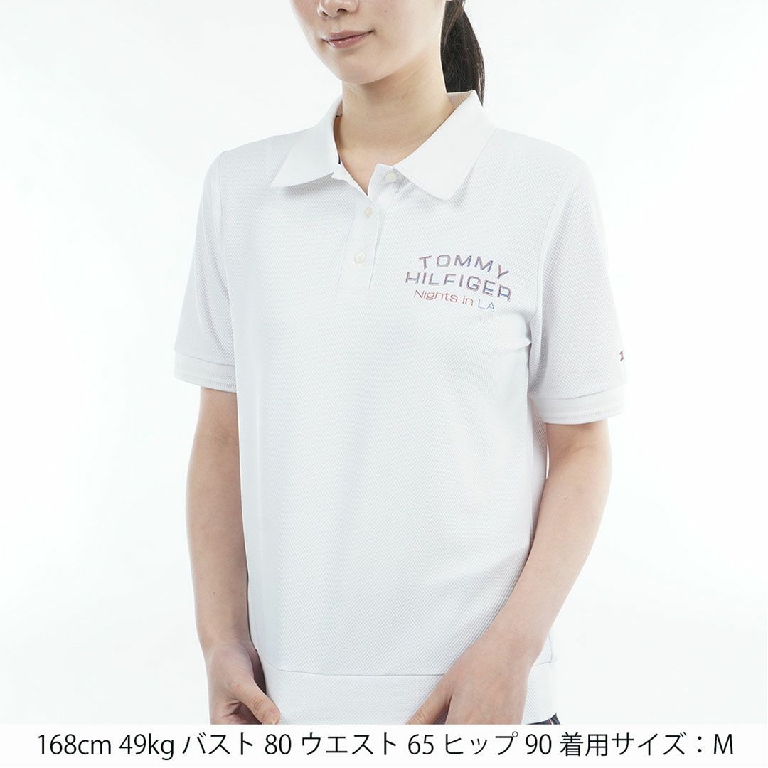 TommyHilfigerGolf トミーヒルフィガーゴルフ レディース 半袖ポロシャツ ホワイト 詳細1