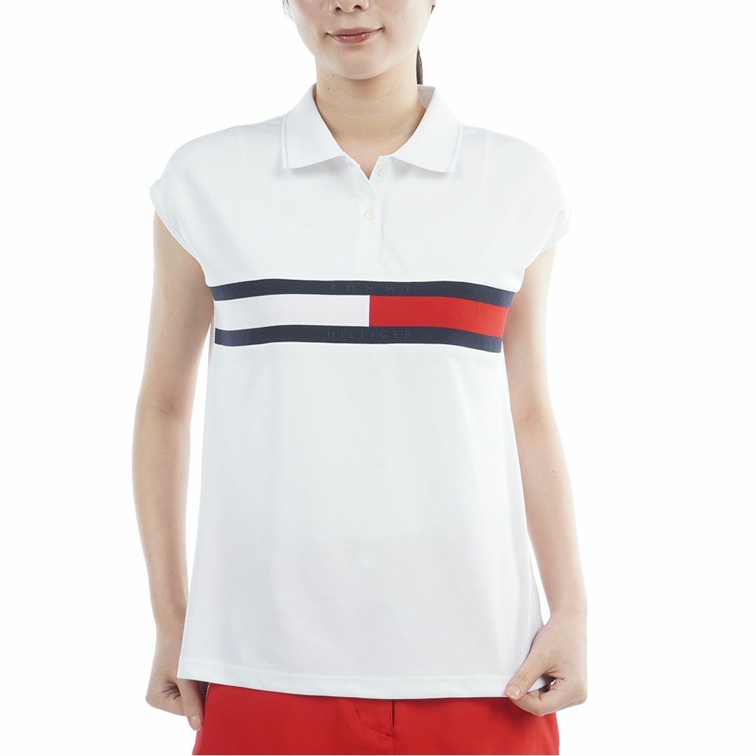 TommyHilfigerGolf トミーヒルフィガーゴルフ レディース ポロシャツ 半袖 ホワイト 詳細1