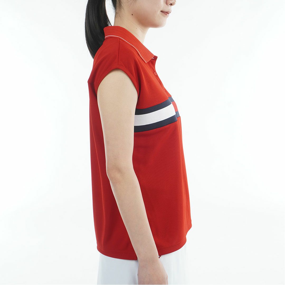 TommyHilfigerGolf トミーヒルフィガーゴルフ レディース ポロシャツ 半袖 レッド 詳細5