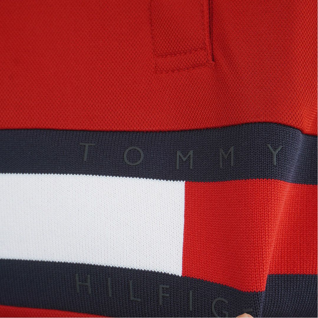 TommyHilfigerGolf トミーヒルフィガーゴルフ レディース ポロシャツ 半袖 レッド 詳細8